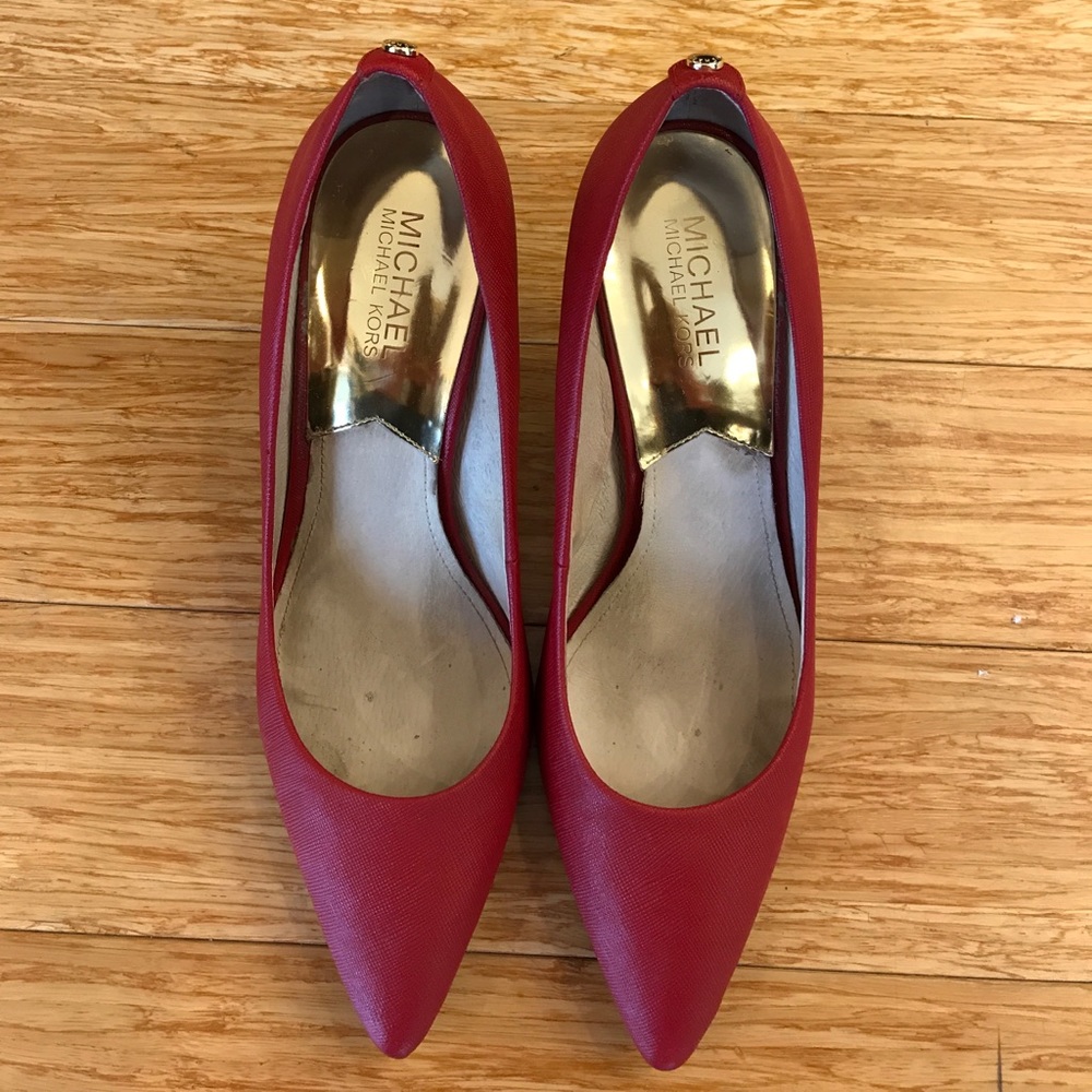 Michael Kors Red Pumps Size 9